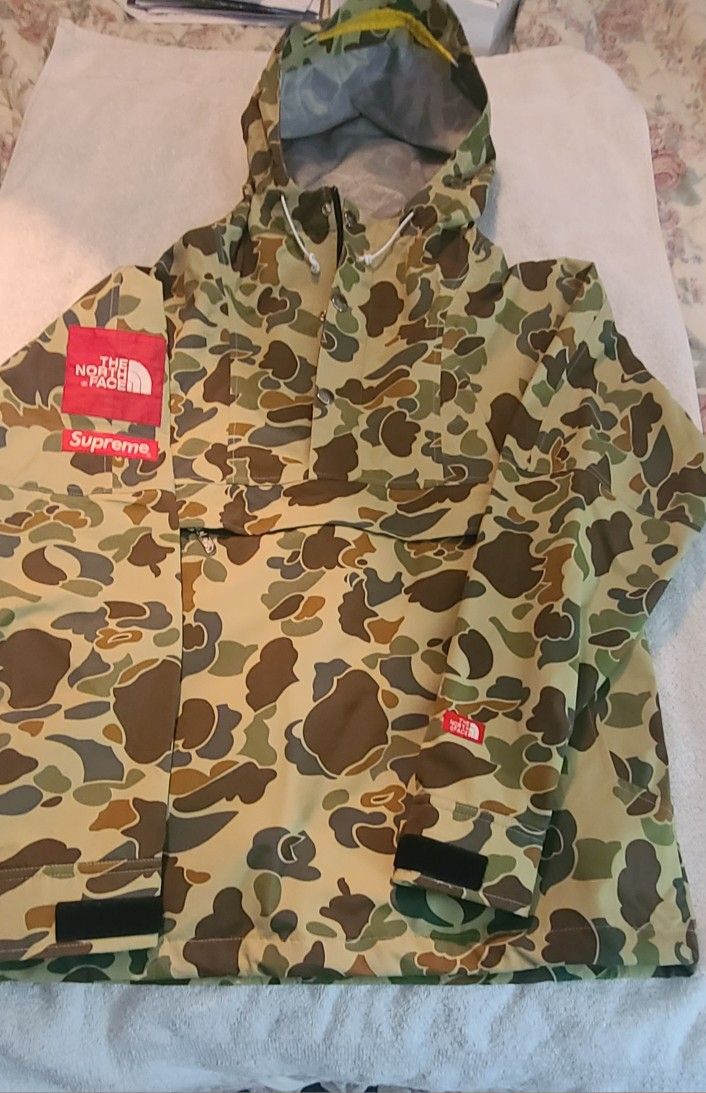North Face Supreme Duck Camo Anorak Jacket