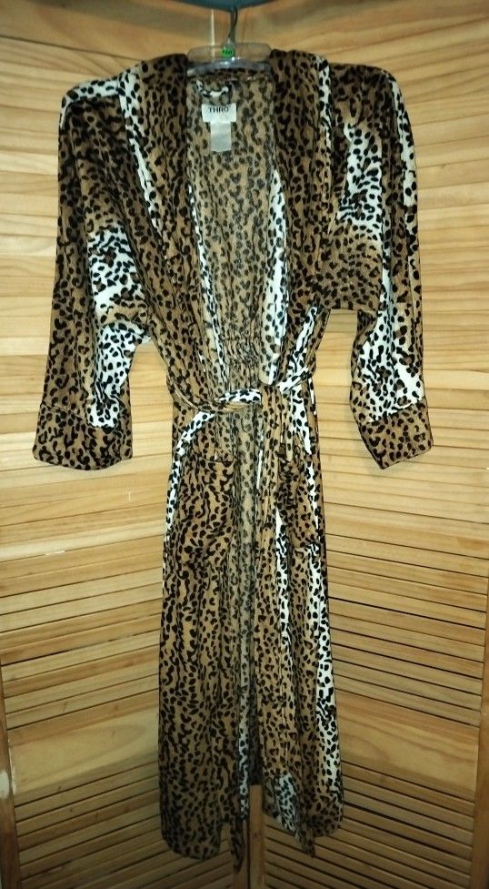 Leopard Print House Robe