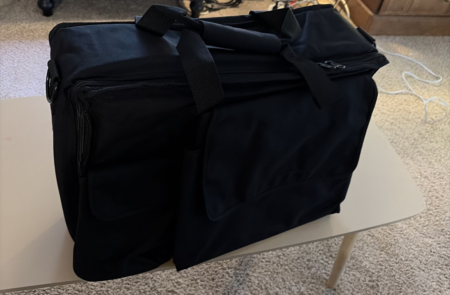 Black Travel Bag, Laptop , Camping, Computer, Tool Bag