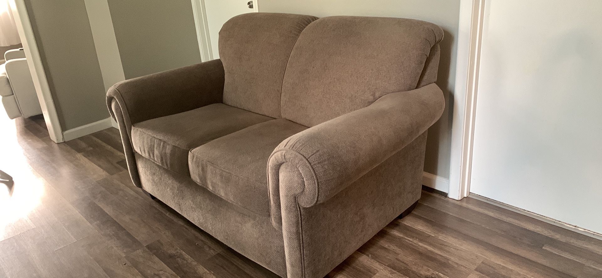 Soft Neutral Loveseat (Must Leave Today)