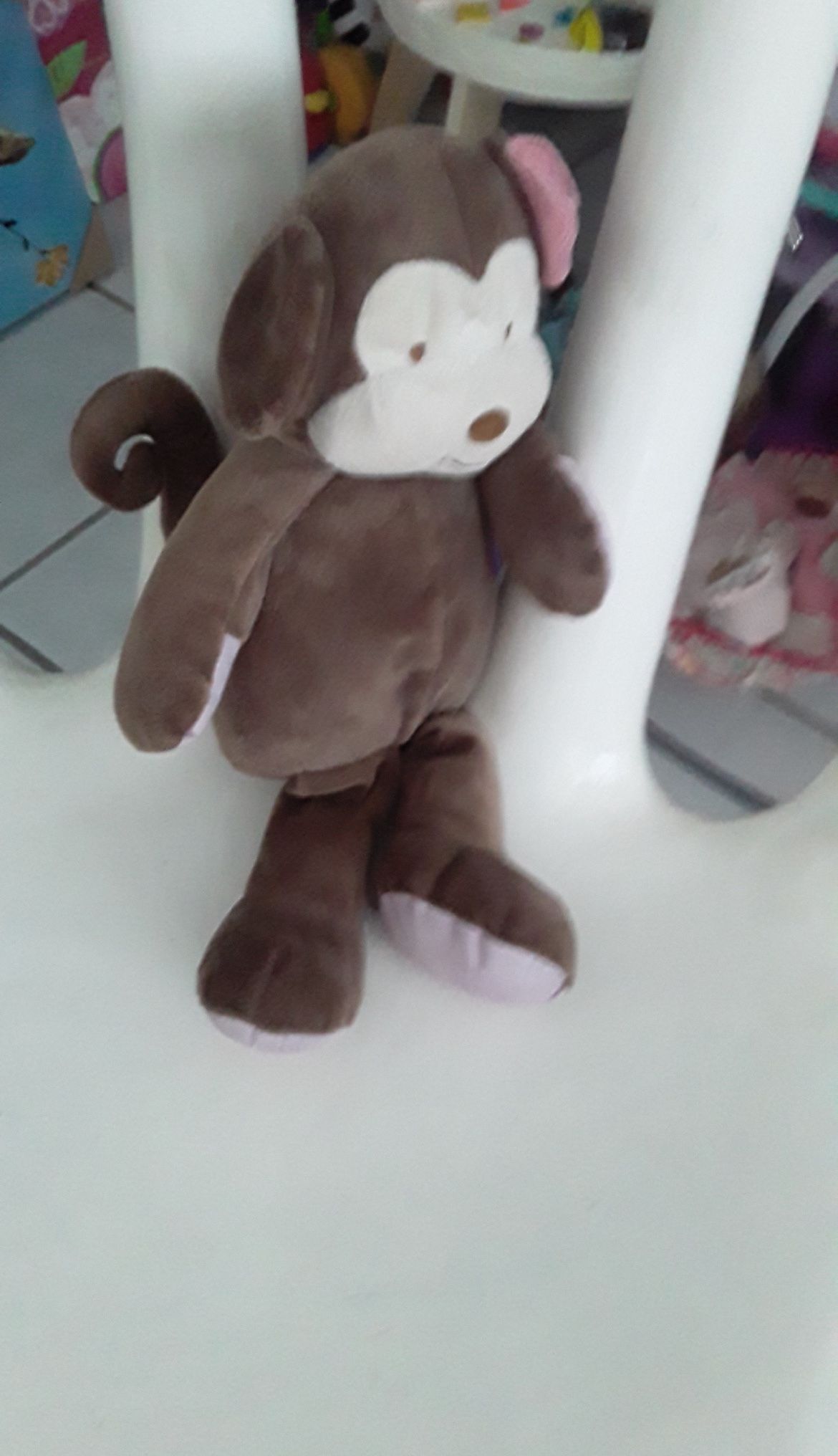 Cocalo Jacana 15" Stuffed Monkey with Pink Flower