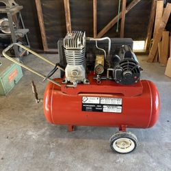 Vintage Sears 4HP 2 Cylinder Compressor 230 Voltage