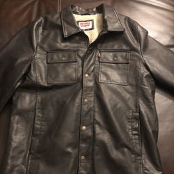 Brown Leather Levi’s Jacket Size L, XL