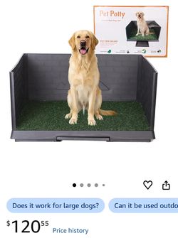 Large Dog Grass Pad with Tray, Reusable Potty Training Pad with Pee Baffle, Indoor & Outdoor 30" 20" Artificial Grass Patch for Small&Medium&Big Dogs