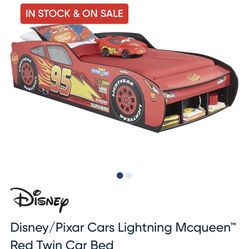 Briefly Used Twin Cars Bed With New Mattress 