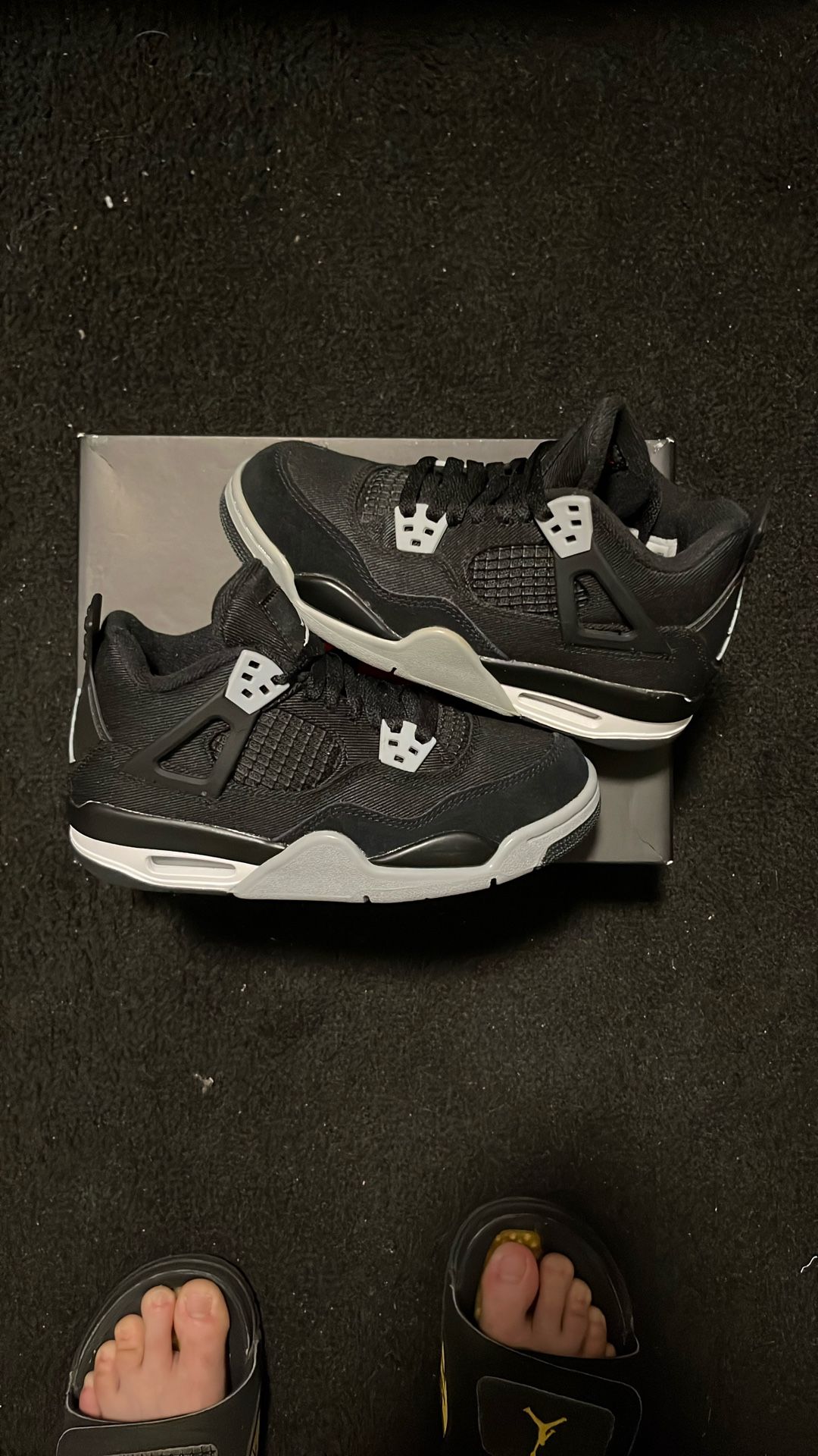 Air Jordan 4 Black Canvas