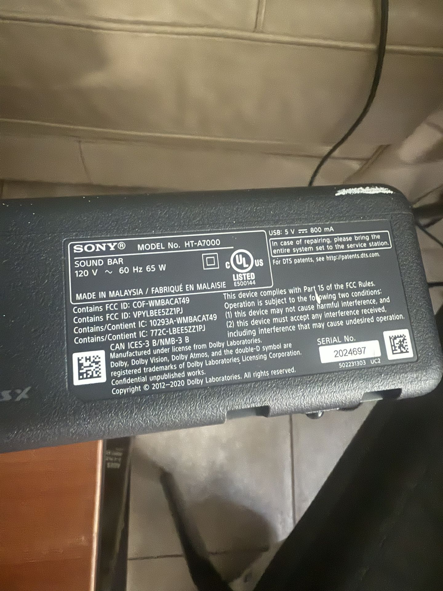 Sony Sound Bar
