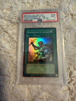 Yu-gi-oh reinforcements of the army psa 9 1st