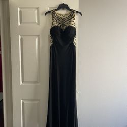 Beautiful And Elegant Black Beaded Dress