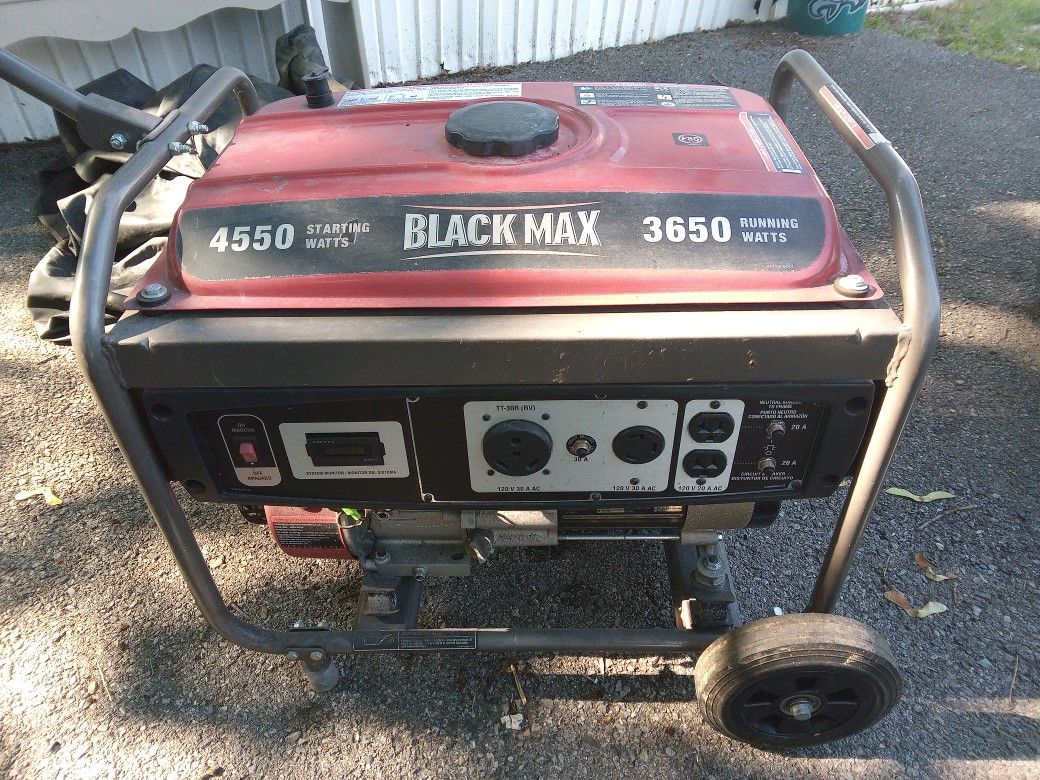 Black Max Portable Generator
