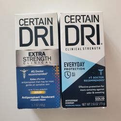 2 Certain Dri Clinical Strength 