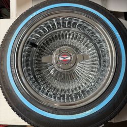 13x7 wire Wheels With Tires