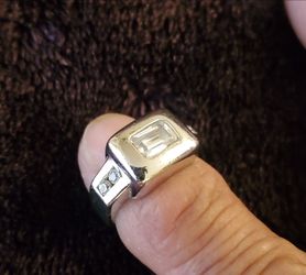 Mens Womens Sterling Silver 925 Signet Ring Size 6