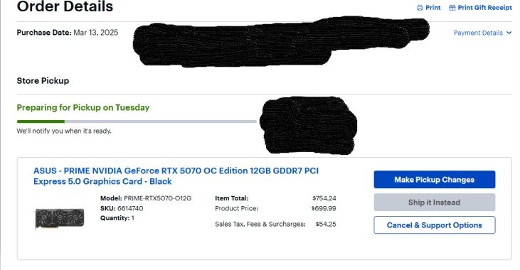 ASUS NVIDIA GEFORCE RTX 5070 OC EDITION