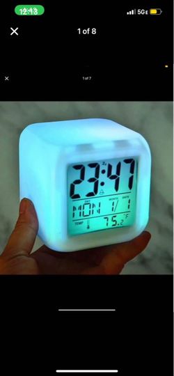 vinmax Digital thermometer Alarm clock Night Glowing
