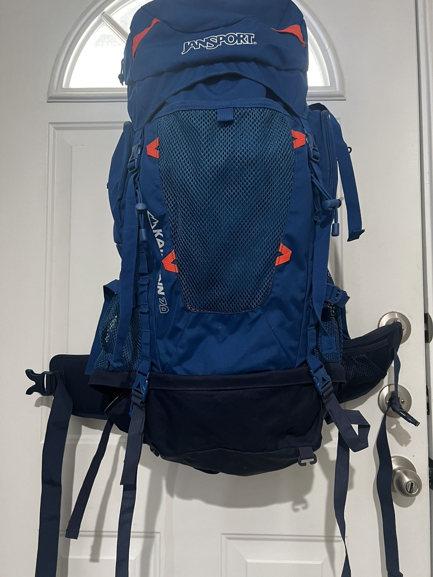 jansport 70 l backpack JanSport Hiking Backpack Katahdin 70L Outdoors Hiking Camping for Sale in  Schertz, TX