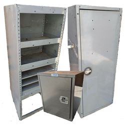 Lockable Van/ Utility Vehicle/ Work Truck Shelving/ Tool Lock Boxes | Metal