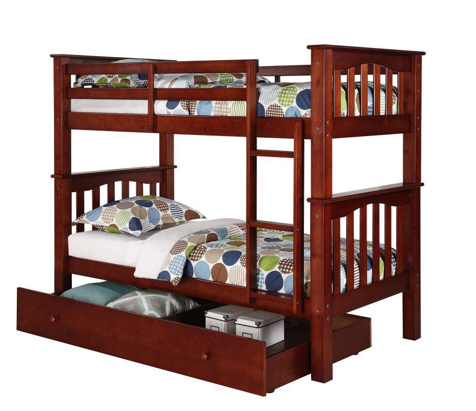 Berkley Jensen Twin-Size Bunk Bed with Trundle