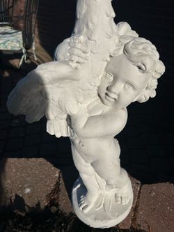 Concrete outdoor statue