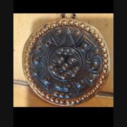 Rare Vintage Global Pendant Necklace 