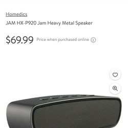Jam Heavy Metal 20 Watt Bluetooth Speaker Like New JBL Bose