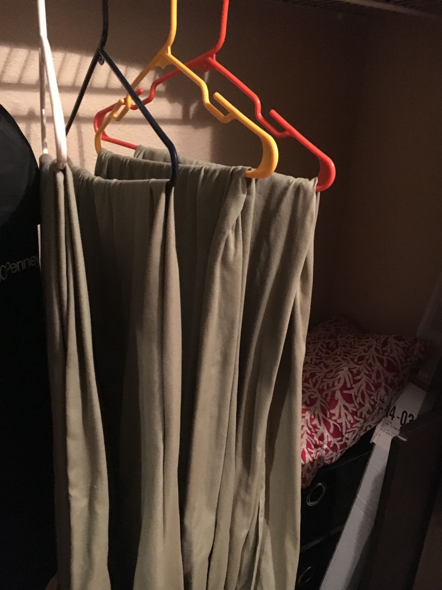 Olive Green Curtains (Set of 4)