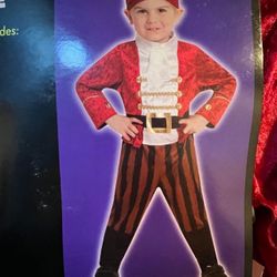 Halloween Toddler Lil Pirate Costume Size 2-4 