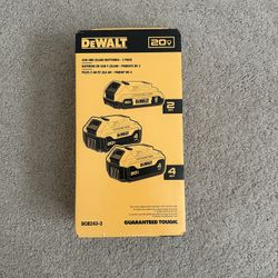 DEWALT 20V MAX Battery 3-Pack (2x 4Ah + 2Ah)