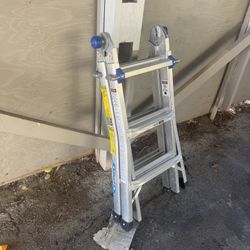 Adjustable A Frame And Straight Ladder