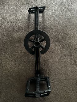 Odyssey bmx thunderbolt crank 165mm RHD w/ odyssey utility pro 28t sprocket and pedals