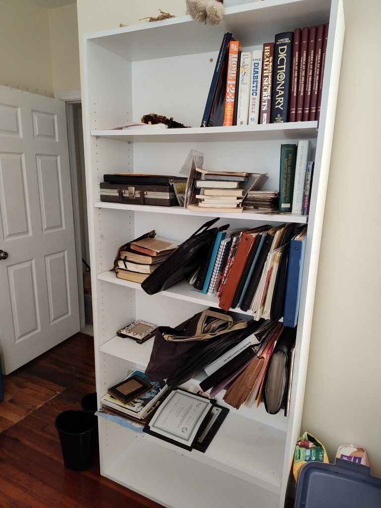 Wide 6 Shelf Bookshelf