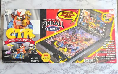 Vintage Electronic Table Top Crash Team Racing Pinball Game WOULD TRADE*