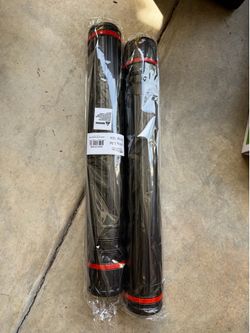 Two art travel tubes