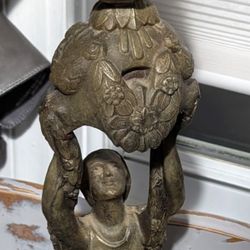 Beautiful Art Deco Brass Lamp 