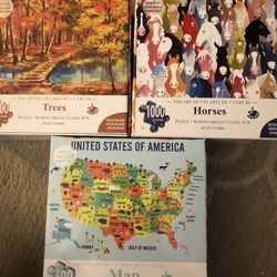 Three different puzzles.