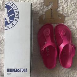 Birkenstock Gizeh Eva Sandal - Kids' Beetroot Purple Eva, 33  UK 1   US 2.0