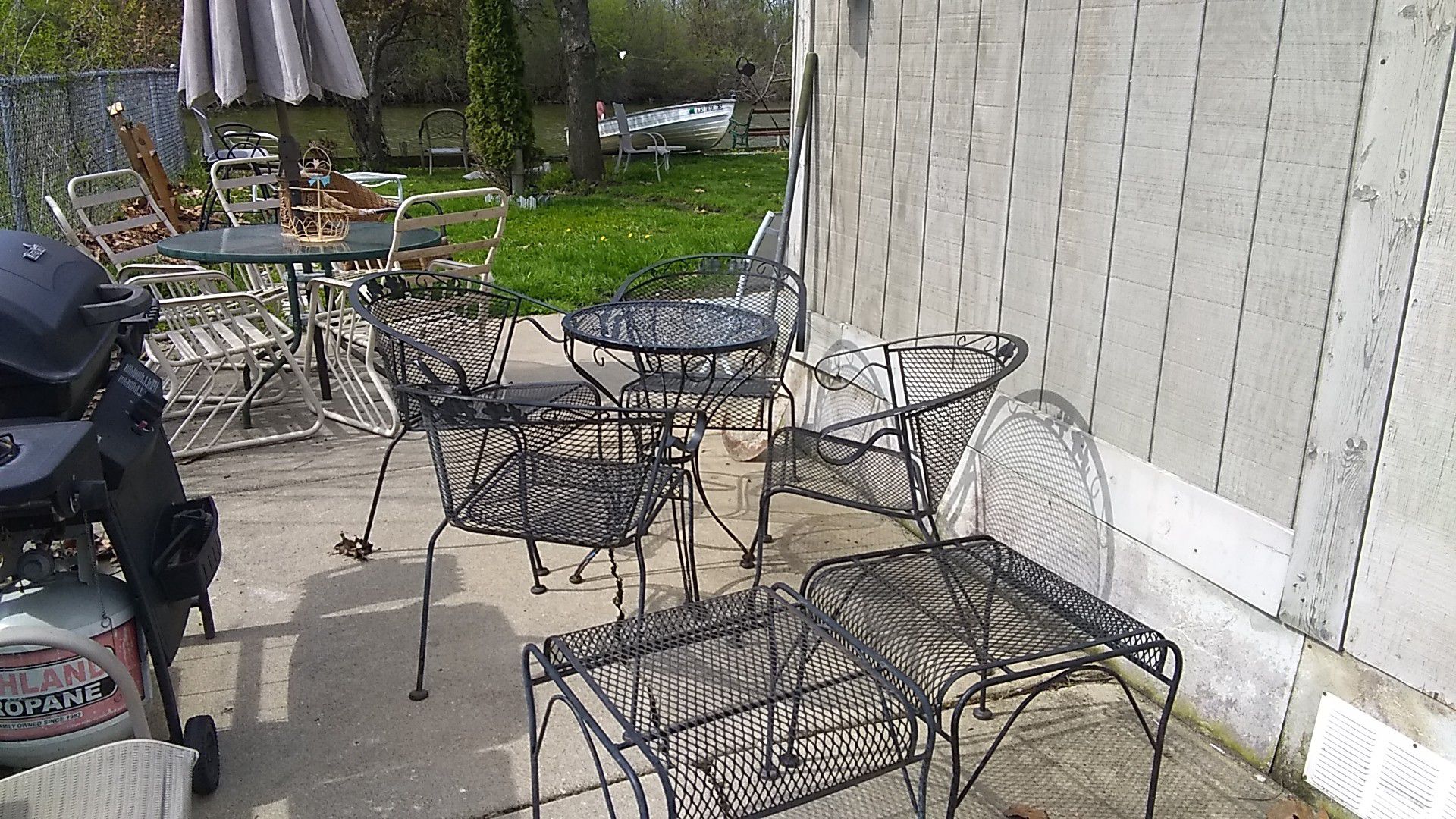 7 piece black patio furniture