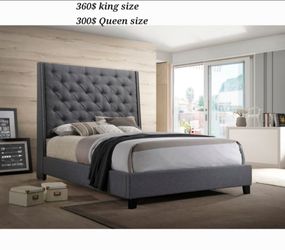 KING BED FRAME NO MATTRESS