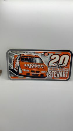 NASCAR plastic license plate
