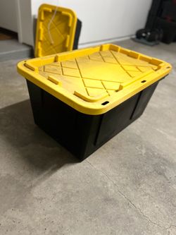 Black and Yellow Storage Container