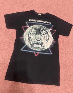 Vintage small black i imagine dragons music band concert tee shirt y2k