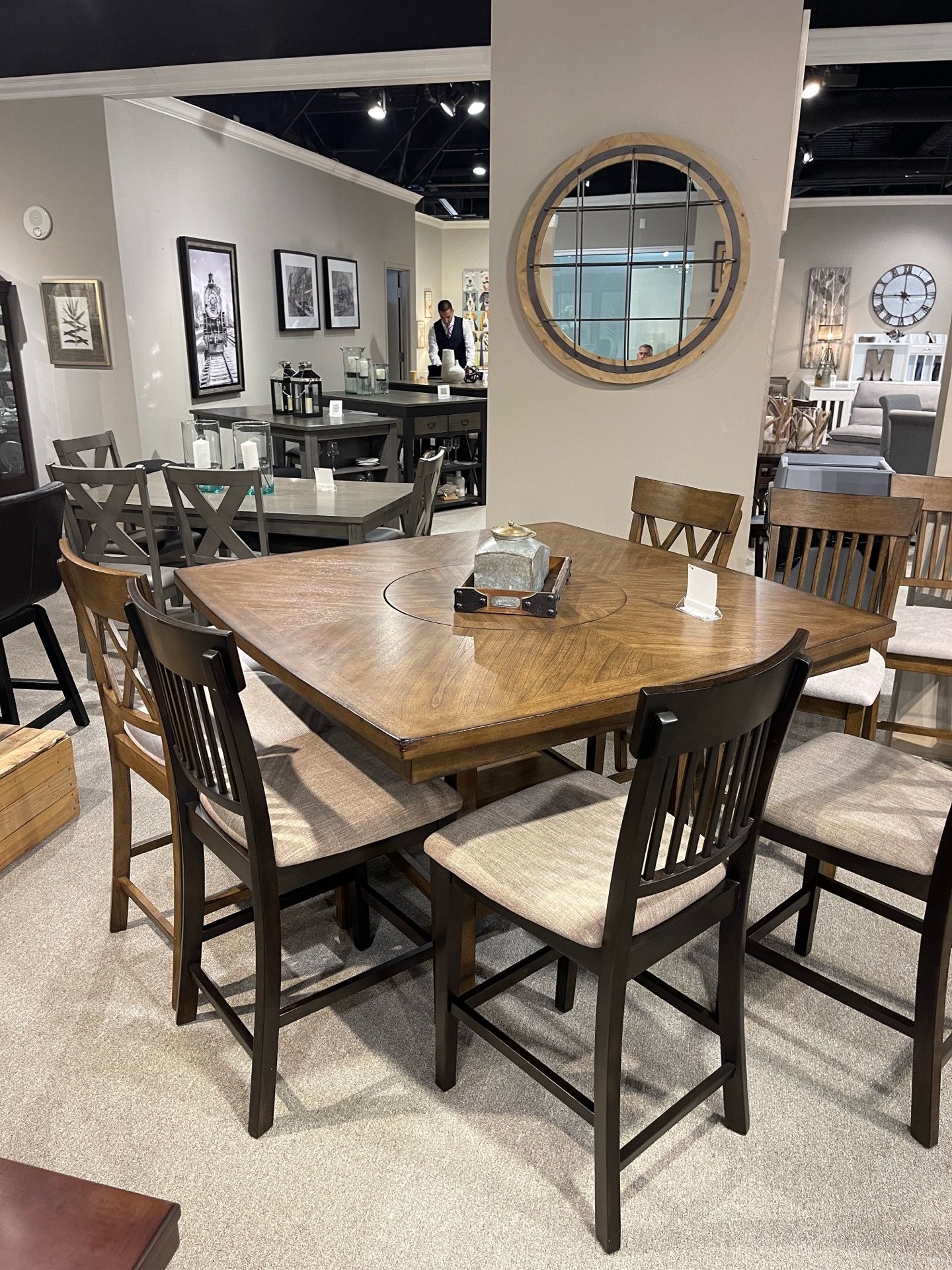 Dining Set Table With 4 Chairs & Bench