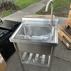 Brand New Utility Sink With Faucet For 140