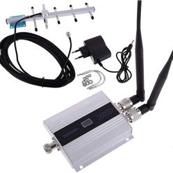 Repeater Amplifier GSM 900MHz, EMEBAY Booster Amplifier 900MHz 2G 3G Kit Mobile Phone Signal Booster GSM Repeater Antenna Kits