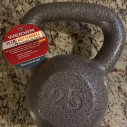25.lbs X 1 Kettlebell NEW