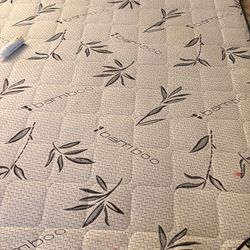 Eastern King Pillow Top Double Sided Bed, Mattress, And Boxspring