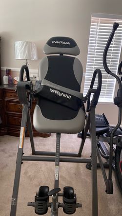 nnova ITX9900 Inversion Table with Air Lumbar Support, Black/Gray