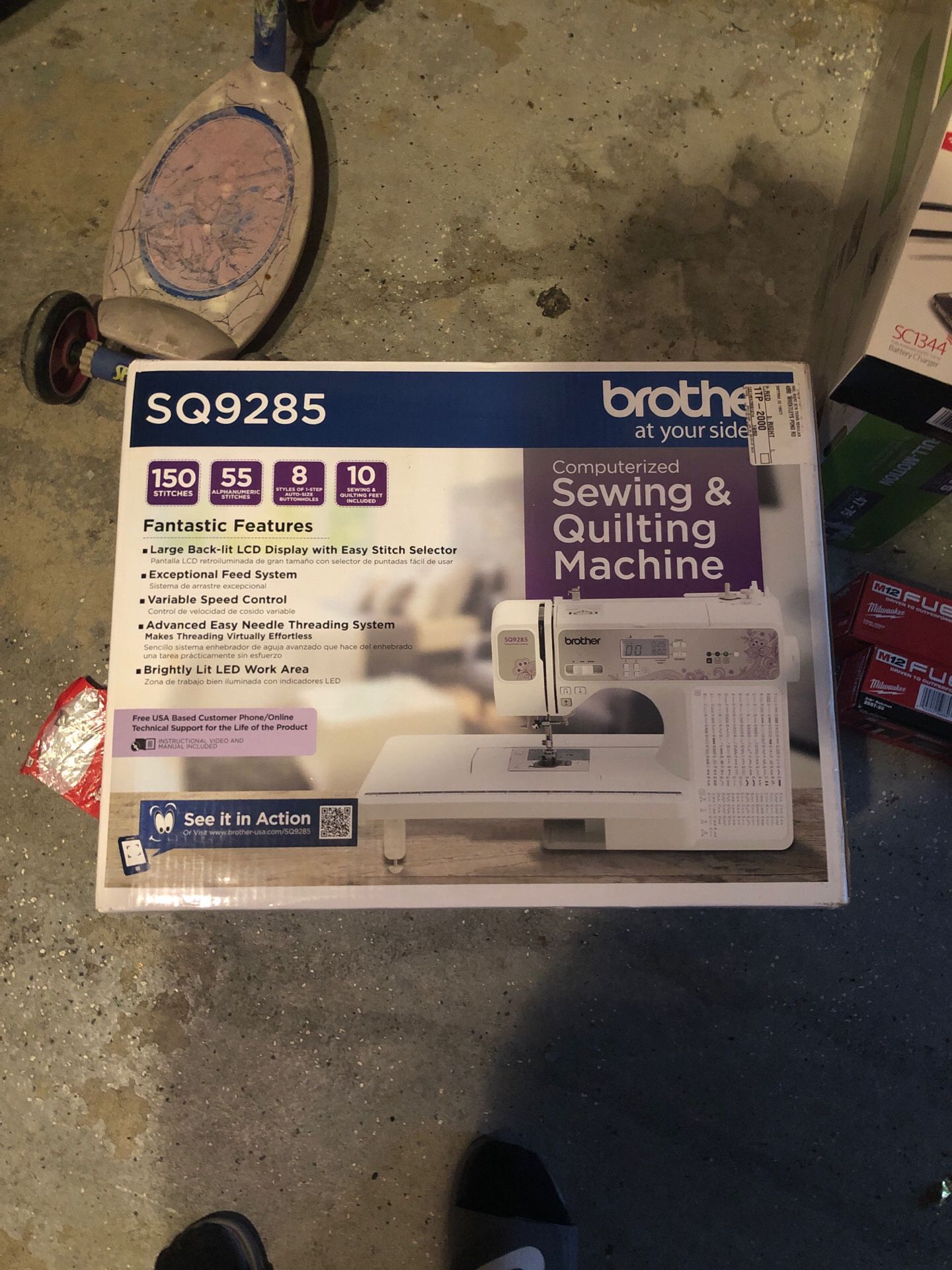 brother sewing & quilting machine - sq9285