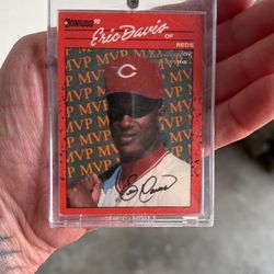 Signed baseball card