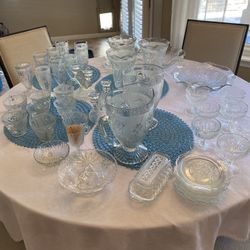 Panel Iris Depression Glass